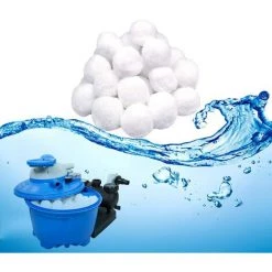 LTS FAFA Boules De Filtre,Balles Filtrantes 700g Peut Remplacer 25 Kg Sable Filtrant Sable De Quartz,Média Filtre à Fibres Utilisées Dans Les Piscines, Filtres à Sable, Filtration D'eau.