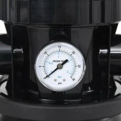INLIFE Filtre à Sable De Piscine Avec Vanne 6 Voies Noir -Pompe et filtre de piscine Soldes 59171469 5