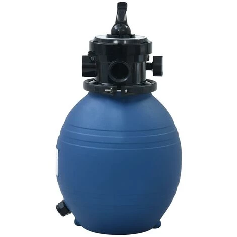 GROSMONDE Filtre à Sable Pour Piscine Avec Vanne 4 Positions Bleu 7 M3 / H 300 Mm 2 GROSMONDE Filtre à Sable Pour Piscine Avec Vanne 4 Positions Bleu 7 M3 / H 300 Mm – Image 2
