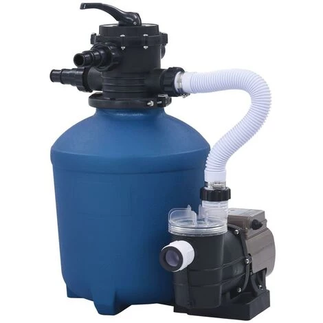 GROSMONDE Pompe Filtrante à Sable 530 W 10980 L/h Avec Minuterie 1 GROSMONDE Pompe Filtrante à Sable 530 W 10980 L/h Avec Minuterie