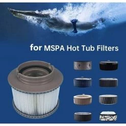 AOUGO Lot De 2 Filtres De Rechange Pour MSPA FD2089 Pour Pompes à Cartouche Pour Tous Les Spas Actuels MSPA -Pompe et filtre de piscine Soldes 59300328 3
