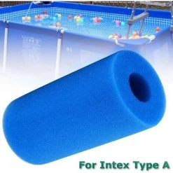 DECKON Éponge Filtrante Type A, Mousse Pour Filtre Piscine, Filtre Piscine Lavable Reutilisable, Filtre Éponge Cartouche, Filtre Spa Intex Reutilisable, 2 Pièces -Pompe et filtre de piscine Soldes 59386989 5