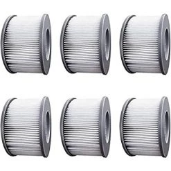 EINEMGELD Lot De 6 Filtres De Jacuzzi Pour Piscines Gonflables MSPA, Version Améliorée, Cartouche De Filtre Compatible Avec Tous Les Jacuzzi Actuels