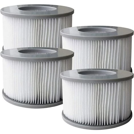EINEMGELD Lot De 4 Cartouches Filtrantes De Rechange Pour Piscine Gonflable Mspa, Jacuzzi 1 EINEMGELD Lot De 4 Cartouches Filtrantes De Rechange Pour Piscine Gonflable Mspa, Jacuzzi