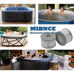 EINEMGELD Lot De 4 Cartouches Filtrantes De Rechange Pour Piscine Gonflable Mspa, Jacuzzi 8 EINEMGELD Lot De 4 Cartouches Filtrantes De Rechange Pour Piscine Gonflable Mspa, Jacuzzi -Pompe et filtre de piscine Soldes 59434052 4