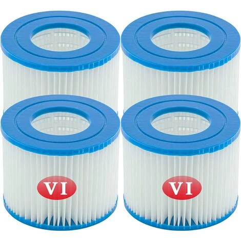 EINEMGELD Filtre VI Cartouche Pour Bestway Lay-Z-Spa, Cartouches Filtrantes Rechange Pour Miami Vegas Monaco BW58323, Pour Bestway 58239 (4 Pièces) 1 EINEMGELD Filtre VI Cartouche Pour Bestway Lay-Z-Spa, Cartouches Filtrantes Rechange Pour Miami Vegas Monaco BW58323, Pour Bestway 58239 (4 Pièces)