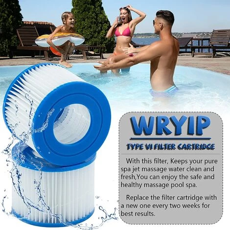 EINEMGELD Filtre VI Cartouche Pour Bestway Lay-Z-Spa, Cartouches Filtrantes Rechange Pour Miami Vegas Monaco BW58323, Pour Bestway 58239 (4 Pièces) 2 EINEMGELD Filtre VI Cartouche Pour Bestway Lay-Z-Spa, Cartouches Filtrantes Rechange Pour Miami Vegas Monaco BW58323, Pour Bestway 58239 (4 Pièces) – Image 2