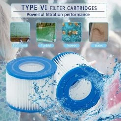 EINEMGELD Filtre VI Cartouche Pour Bestway Lay-Z-Spa, Cartouches Filtrantes Rechange Pour Miami Vegas Monaco BW58323, Pour Bestway 58239 (4 Pièces) 8 EINEMGELD Filtre VI Cartouche Pour Bestway Lay-Z-Spa, Cartouches Filtrantes Rechange Pour Miami Vegas Monaco BW58323, Pour Bestway 58239 (4 Pièces) -Pompe et filtre de piscine Soldes 59434053 4