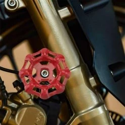 GALOZZOIT Volant De Vanne En Fer 2 Pièces Rouge 7x7mm Poignées De Partie Supérieure Pour Vanne D'arrêt Vanne à Siège D'angle Vanne à Siège Droit Vanne à Siège Tuyau D'eau -Pompe et filtre de piscine Soldes 59853230 3