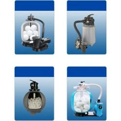 PERLE RARE Filtre Balle 200g Piscine Filtre Balle Piscine Filtre Balle Remplacement Piscine Filtre à Sable Pour Piscine Filtre Pompe Aquarium Filtre à Sable De Nettoyage -Pompe et filtre de piscine Soldes 59967514 5