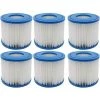 MINKUROW Lot De 6 Filtres De Jacuzzi Pour Piscine - Type D - Cartouche De Filtre De Rechange Pour Summer Waves