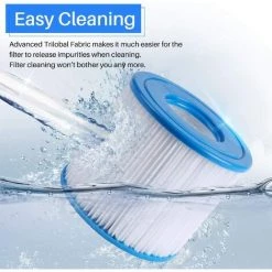 MINKUROW Lot De 6 Filtres De Jacuzzi Pour Piscine - Type D - Cartouche De Filtre De Rechange Pour Summer Waves -Pompe et filtre de piscine Soldes 60015924 4