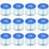 FLYME Intex S1 29001E Lot De 12 Cartouches De Piscine PureSpa Type S1 Faciles à Installer (12 Filtres) Bleu