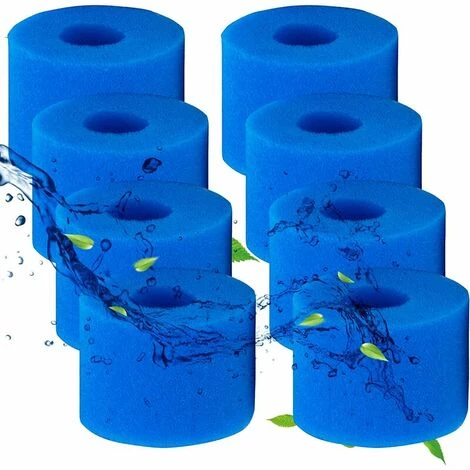 STARLIGHT Éponge Filtre S1 Pour Spa,Cartouche Filtre Piscine Pour Intex,Type S1 Pour Intex 29001 E Pure Spa,Réutilisables Et Lavables, Filtre En Mousse Pour Spa, Piscine (8 Pcs),STAR.L 1 STARLIGHT Éponge Filtre S1 Pour Spa,Cartouche Filtre Piscine Pour Intex,Type S1 Pour Intex 29001 E Pure Spa,Réutilisables Et Lavables, Filtre En Mousse Pour Spa, Piscine (8 Pcs),STAR.L