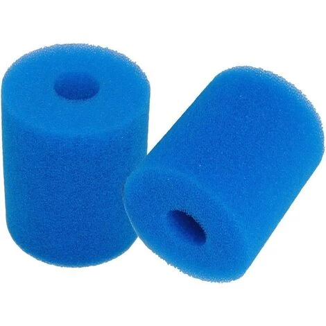 OUSUDELA Éponge De Filtre De Piscine Compatible Avec In-tex Type H, Filtre à Cartouche D'éponge Réutilisable Et Lavable Pour Hydromassage De Spa De Jacuzzi De Piscine 2 Pièces Bleu 1 OUSUDELA Éponge De Filtre De Piscine Compatible Avec In-tex Type H, Filtre à Cartouche D'éponge Réutilisable Et Lavable Pour Hydromassage De Spa De Jacuzzi De Piscine 2 Pièces Bleu