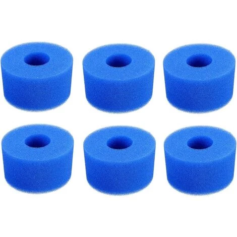 FLYME Éponge En Mousse De Rechange Pour Filtre De Piscine Compatible Avec In-tex Type S1, Filtre à Cartouche En éponge Réutilisable Et Lavable Pour Spa Jacuzzi Spa (6 Pièces) 1 FLYME Éponge En Mousse De Rechange Pour Filtre De Piscine Compatible Avec In-tex Type S1, Filtre à Cartouche En éponge Réutilisable Et Lavable Pour Spa Jacuzzi Spa (6 Pièces)