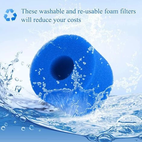 FLYME Éponge En Mousse De Rechange Pour Filtre De Piscine Compatible Avec In-tex Type S1, Filtre à Cartouche En éponge Réutilisable Et Lavable Pour Spa Jacuzzi Spa (6 Pièces) 4 FLYME Éponge En Mousse De Rechange Pour Filtre De Piscine Compatible Avec In-tex Type S1, Filtre à Cartouche En éponge Réutilisable Et Lavable Pour Spa Jacuzzi Spa (6 Pièces) – Image 4