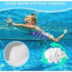 NAXUNNN 700g Boules De Filtre De Piscine, Balles Filtrantes,Média Filtre à Fibres -Pompe et filtre de piscine Soldes 60501787 4