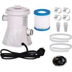 MONLY Pompe De Filtration De Piscine, Piscine D'été 300 Gallons Filtre De Piscine Hors Sol, Pompe De Circulation électrique 220 V