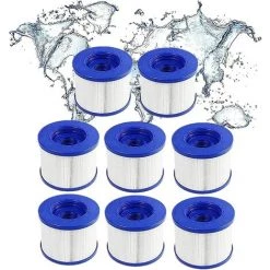 ZOLGINAH Lot De 8 Cartouches Filtrantes De Rechange Pour Spa Hot Tub/Clever Spa - Avec Filetage à Vis - Pour Spa-N1407535/filtre Pour Mspa,Pour Spa Pool Filtre Kit D'entretien