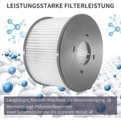 FR-LIFE BR-Vie Cartouche Filtrante De Remplacement Pour MSPA, Pour Mspa Whirlpool Filter Piscine Gonflable Modèle à Partir De 2020(2 Pièces) -Pompe et filtre de piscine Soldes 60609654 3