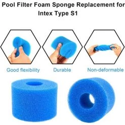 ZOLGINAH Éponge Filtrante Type S1 Filtres De Piscine En Mousse, 6 Pièces Cartouche Filtrante RéUtilisable Et Lavable Pour Intex Type S1 Pour Piscine, Aquarium, Jacuzzi Spa 8 ZOLGINAH Éponge Filtrante Type S1 Filtres De Piscine En Mousse, 6 Pièces Cartouche Filtrante RéUtilisable Et Lavable Pour Intex Type S1 Pour Piscine, Aquarium, Jacuzzi Spa -Pompe et filtre de piscine Soldes 60651894 4