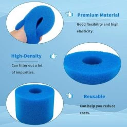 JOORRT Éponge Filtrante Type S1, Cartouche Filtrante RéUtilisable 7 JOORRT Éponge Filtrante Type S1, Cartouche Filtrante RéUtilisable -Pompe et filtre de piscine Soldes 60667895 3