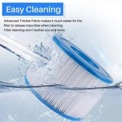 JOORRT Cartouche Defiltre Piscine Type VI, Pour Bestway Type VI Pool Filter, 4Pcs -Pompe et filtre de piscine Soldes 60667926 3