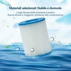 JOORRT Lot De 2 Cartouches Filtrantes Piscine Pour Bestway II, Taille 2, Filtre Pour Piscine Type 2 -Pompe et filtre de piscine Soldes 60667999 4
