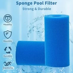JOORRT Éponge Filtrante Type A, Filtre Éponge Cartouche Réutilisables Et Lavables -Pompe et filtre de piscine Soldes 60668107 2