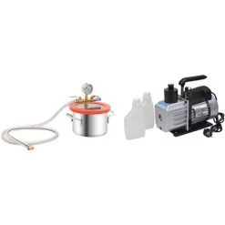 FIMEI Chambre à Vide Avec Pompe à 2 étages 3,7 L