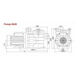40 M3/h Pompe Piscine Auto-amorçante MJB - Interplast -Pompe et filtre de piscine Soldes 60817269 3