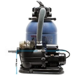 WILTEC Filtre à Sable Et Particules Système De Filtration Pompe De Filtrage Piscine Swimmingpool -Pompe et filtre de piscine Soldes 6097441 4