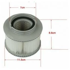 DONTODENT Cartouche Filtrante, Cartouches Filtrantes De Remplacement Filtre Cartouches Passoire Pour Les Modèles Bain À Remous Spas Piscine Pour Mspa FD2089 (2 Pcs) -Pompe et filtre de piscine Soldes 61077681 3