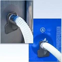 FONTAINEBLEAU Lot De 2 Support De Tuyau De Piscine, Adaptateur Pour Piscine, Gris Accessoires Piscine, Pour Tuyaux Piscine De Dans Les 38 Mm，Fonepro -Pompe et filtre de piscine Soldes 61288889 4