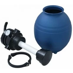 SUPERMARKET Filtre à Sable Pour Piscine Avec Vanne 4 Positions Bleu 300 Mm -Pompe et filtre de piscine Soldes 61306263 4