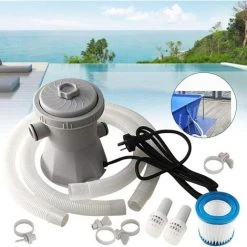 BENOBBY KIDS Pompe De Filtrages Pour Les Piscines Hors-sol, Piscine Circulation Filtre Pompe Pompe à Eau Cartouche Piscine Filtres Pompe électrique Piscine Filtre Pompe -Pompe et filtre de piscine Soldes 62891921 4