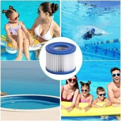 CATHERINE Générique 2 Cartouches De Filtration Pour Filtre Spa, Lot De 2 Cartouches Filtrantes Avec Filet Pour Spa Gonflable MSPA -Pompe et filtre de piscine Soldes 63740318 4