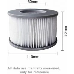 SINCèREETALI Pack De 2 Filtres De Rechange Pour Mspa - Pompe à Cartouche Pour Piscines, Eau Chaude Et Spa -Pompe et filtre de piscine Soldes 63820013 2