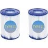 SINCèREETALI Lot De 2 Cartouches De Filtre De Piscine De Type II – Compatible Avec Les Filtres Bestway 58094 – Accessoires De Filtre De Piscine Gonflable De Rechange Pour Spa