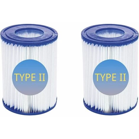 SINCèREETALI Lot De 2 Cartouches De Filtre De Piscine De Type II – Compatible Avec Les Filtres Bestway 58094 – Accessoires De Filtre De Piscine Gonflable De Rechange Pour Spa 1 SINCèREETALI Lot De 2 Cartouches De Filtre De Piscine De Type II – Compatible Avec Les Filtres Bestway 58094 – Accessoires De Filtre De Piscine Gonflable De Rechange Pour Spa