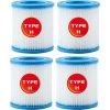 MOWZE For Intex Piscine Cartouche De Filtre Type H 29007 Pour Filtre Pompes 28601, 28602 (4 PCS) 4 PCS