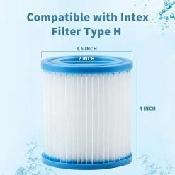 MOWZE For Intex Piscine Cartouche De Filtre Type H 29007 Pour Filtre Pompes 28601, 28602 (4 PCS) 4 PCS 9 MOWZE For Intex Piscine Cartouche De Filtre Type H 29007 Pour Filtre Pompes 28601, 28602 (4 PCS) 4 PCS -Pompe et filtre de piscine Soldes 63869833 5