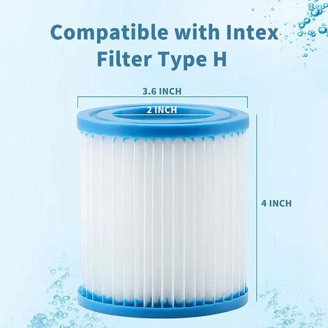 MOWZE For Intex Piscine Cartouche De Filtre Type H 29007 Pour Filtre Pompes 28601, 28602 (4 PCS) 4 PCS 5 MOWZE For Intex Piscine Cartouche De Filtre Type H 29007 Pour Filtre Pompes 28601, 28602 (4 PCS) 4 PCS – Image 5