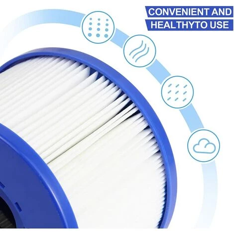 MOWZE Swimming Pool Filter 4 Pack Replacement,Cartouche Filtre à Vis Gonflabl De Vis 104mm,pour Clever Spa + Aquaparx + Aqua Spa + Costway + All Seasons + GoPlus + Wido And Others… 4 Piezas 5 MOWZE Swimming Pool Filter 4 Pack Replacement,Cartouche Filtre à Vis Gonflabl De Vis 104mm,pour Clever Spa + Aquaparx + Aqua Spa + Costway + All Seasons + GoPlus + Wido And Others… 4 Piezas – Image 5