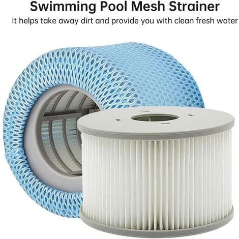 ROSIER Lot De 2 Filets De Protection Compatibles Avec Mspa Le Filtre De Spa, Couvercle En Maille Pour Mspa 90 Filtre De Rechange Plis,—VEBTles 2 ROSIER Lot De 2 Filets De Protection Compatibles Avec Mspa Le Filtre De Spa, Couvercle En Maille Pour Mspa 90 Filtre De Rechange Plis,—VEBTles – Image 2