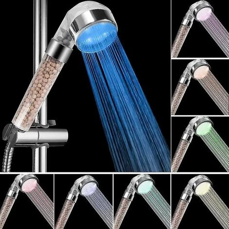 LTS FAFA Pommeau De Douche À Économie D'eau De Douche À Main Led Pommeau De Douche À 3 Couleurs Changeantes Avec Filtre - Grand 1 LTS FAFA Pommeau De Douche À Économie D'eau De Douche À Main Led Pommeau De Douche À 3 Couleurs Changeantes Avec Filtre - Grand