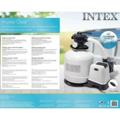 Intex 26652 Krystal Clear Zandfilter Pomp 12.000L/U - 12m3/h -Pompe et filtre de piscine Soldes 64076621 2