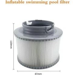 LYCXAMES Lot De 2 Cartouches Filtrantes Pour Piscine, Accessoires De Filtre De Nettoyage De Piscine Gonflable De Rechange Pour Spa, Cartouche De Filtre Antimicrobienne Pour Spa Facile à Installer 6 LYCXAMES Lot De 2 Cartouches Filtrantes Pour Piscine, Accessoires De Filtre De Nettoyage De Piscine Gonflable De Rechange Pour Spa, Cartouche De Filtre Antimicrobienne Pour Spa Facile à Installer -Pompe et filtre de piscine Soldes 64083437 2