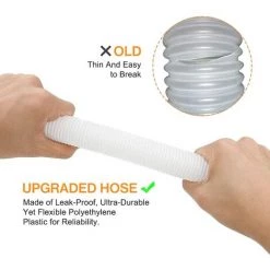 HEGUYEY Tuyau De Rechange Pour Piscine De 1,25 Po De Diamètre Pour Piscines Hors Terre, Piscine Avec Pince Métallique Pour Pompe De Filtre Intex Ou Tuyaux De 3,2 Cm - 1,5 Mètre De Long Paquet De 2 9 HEGUYEY Tuyau De Rechange Pour Piscine De 1,25 Po De Diamètre Pour Piscines Hors Terre, Piscine Avec Pince Métallique Pour Pompe De Filtre Intex Ou Tuyaux De 3,2 Cm - 1,5 Mètre De Long Paquet De 2 -Pompe et filtre de piscine Soldes 64098075 5